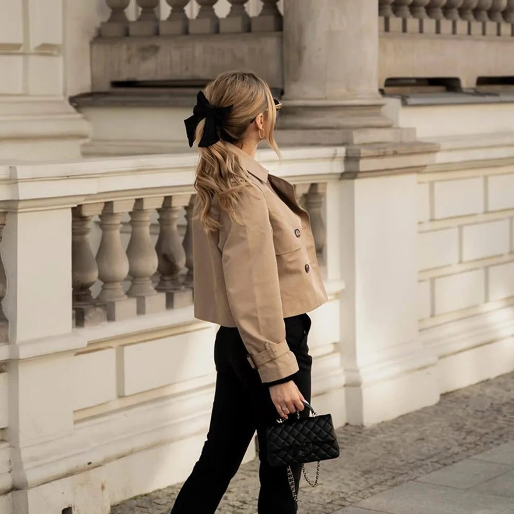 Vintage Cropped Trench