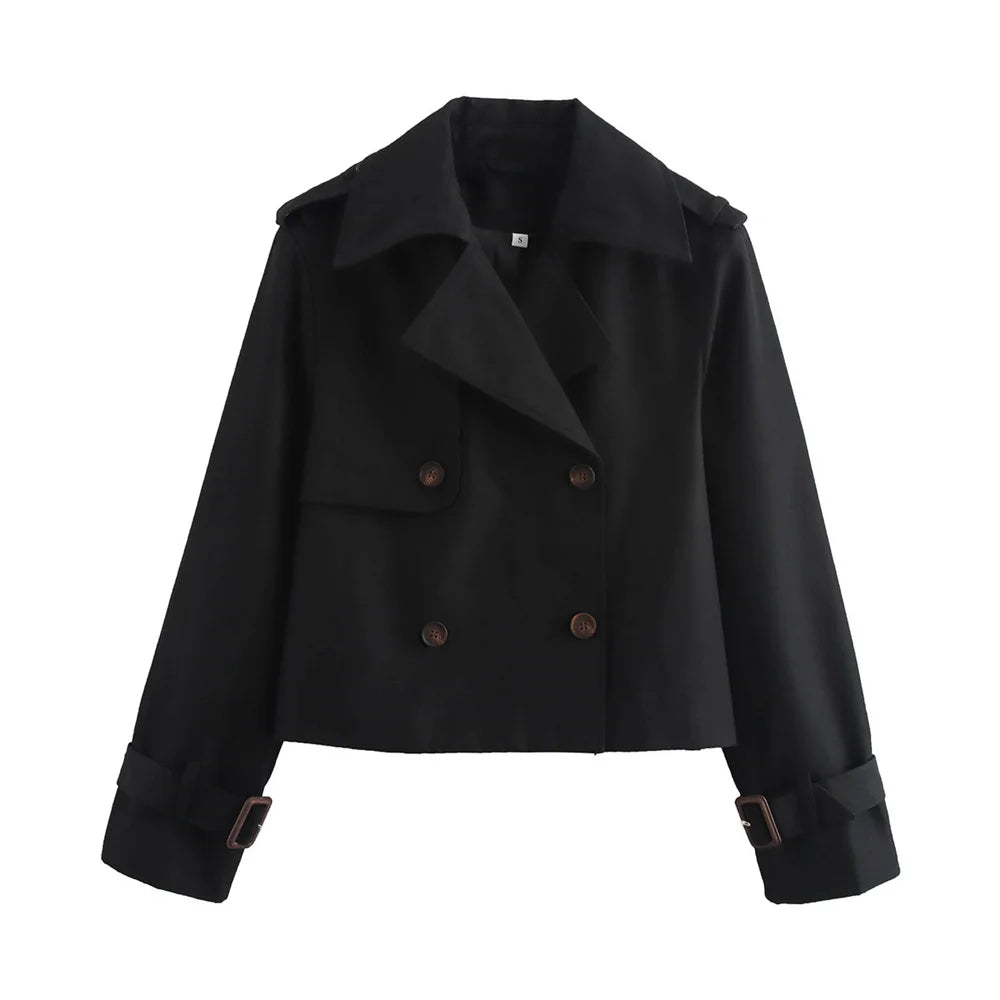 Vintage Cropped Trench