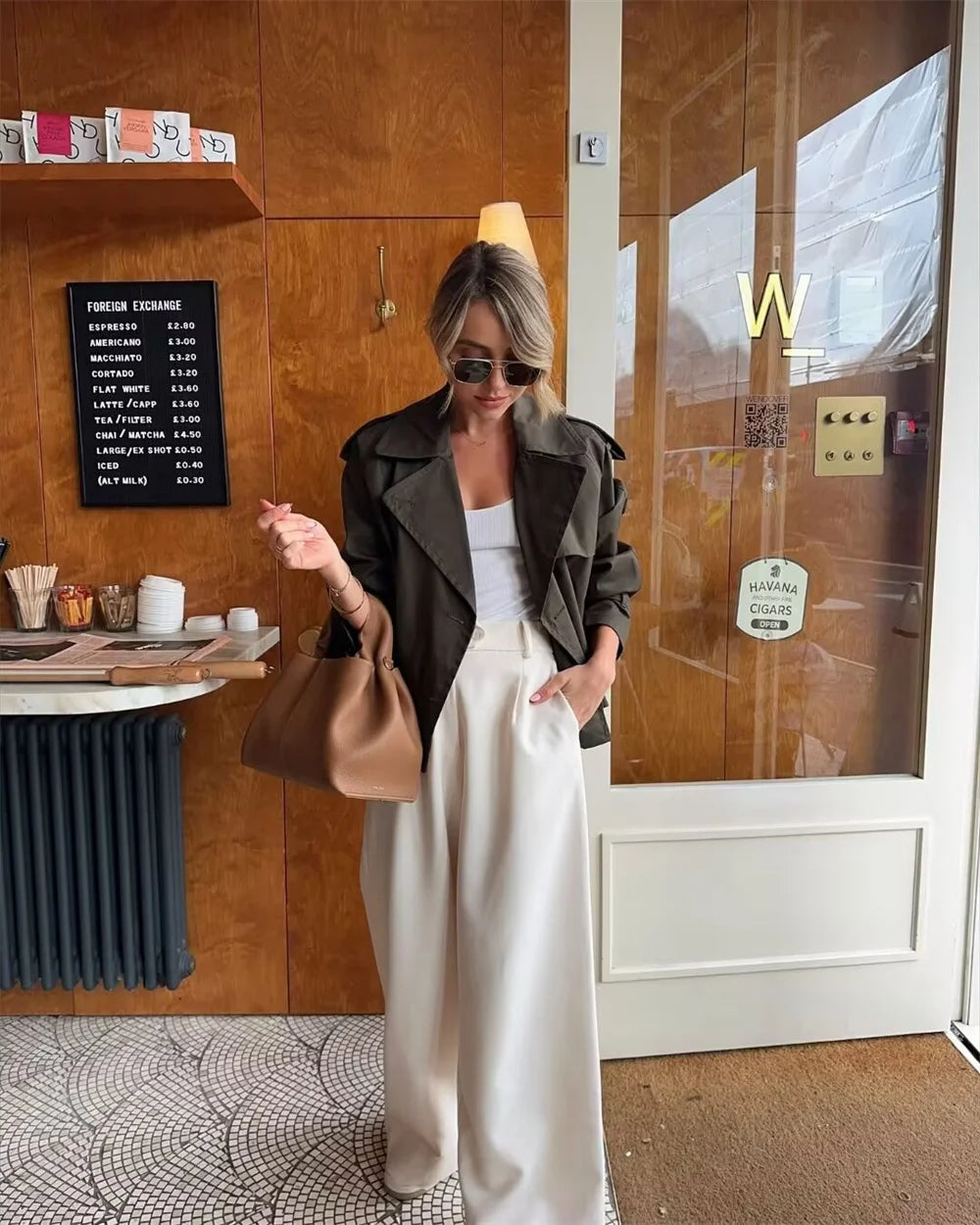 Vintage Cropped Trench
