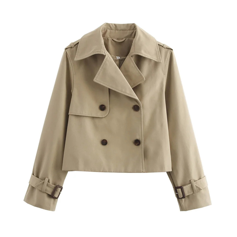 Vintage Cropped Trench