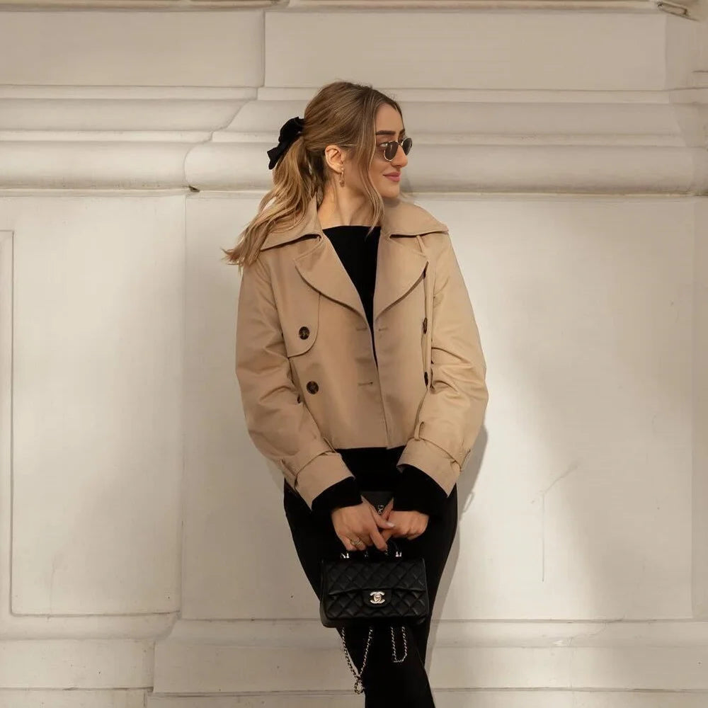 Vintage Cropped Trench
