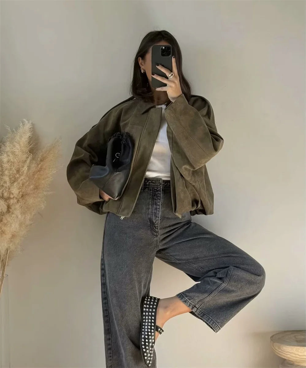 Army style bomber jacket