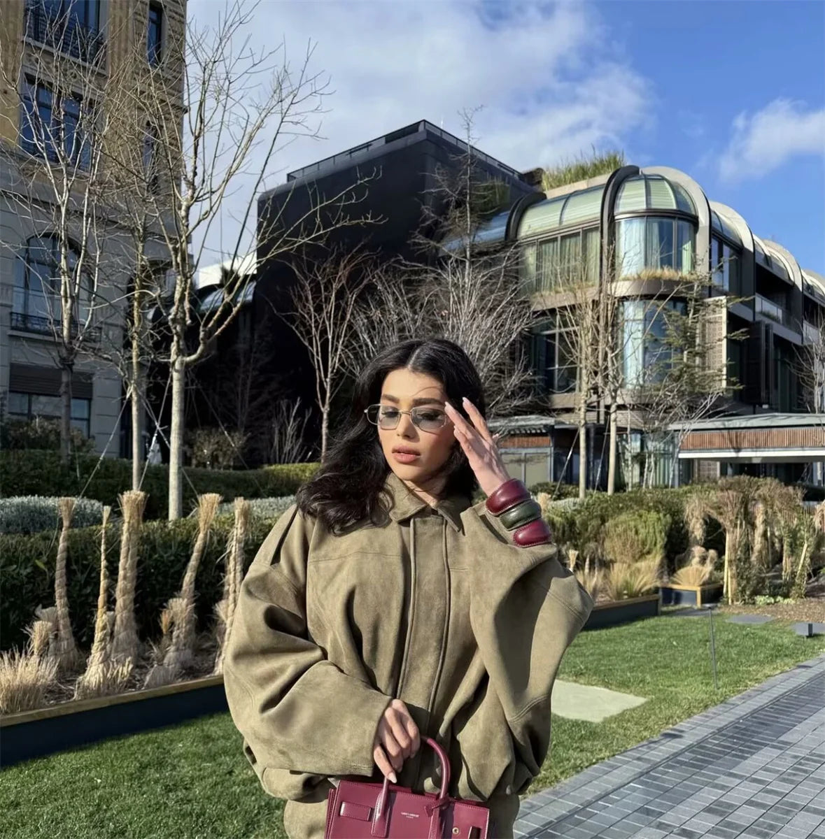 Army style bomber jacket